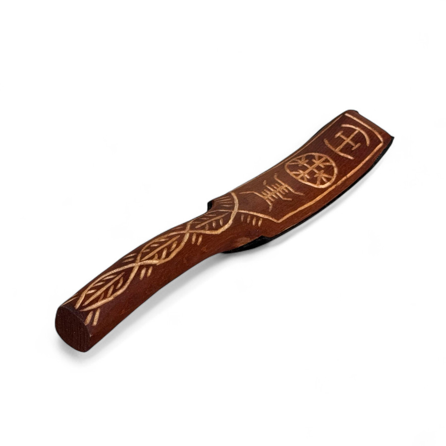 Shamanic Drum Mallet Suede Carved Shamanic Drum Mallet Suede Carved - Shamanic Drum Mallet Suede Carved