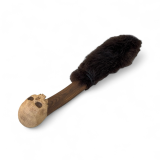 Shamanic Drum Mallet Fur "Skull"