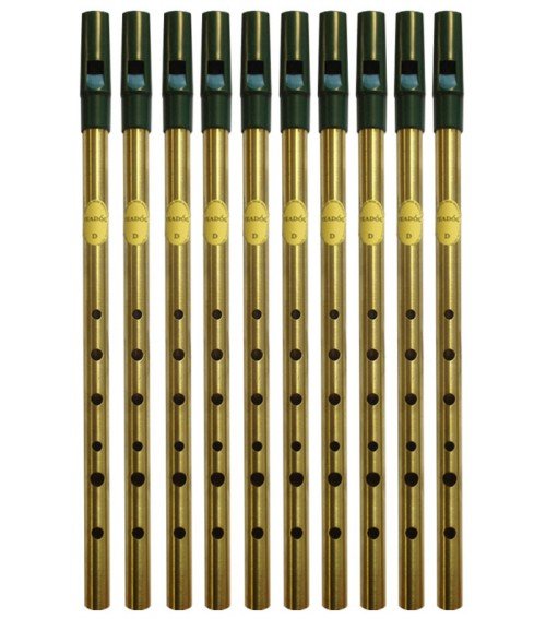 Feadóg Tin whistle Brass D Gold - Feadóg Tin whistle Brass D Gold