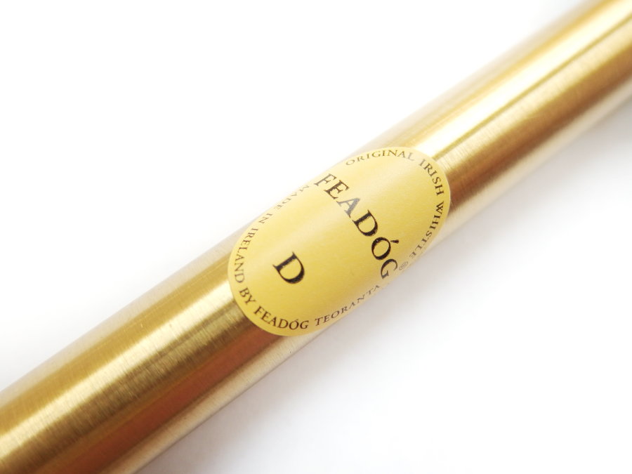 Feadóg Tin whistle Brass D Gold - Feadóg Tin whistle Brass D Gold
