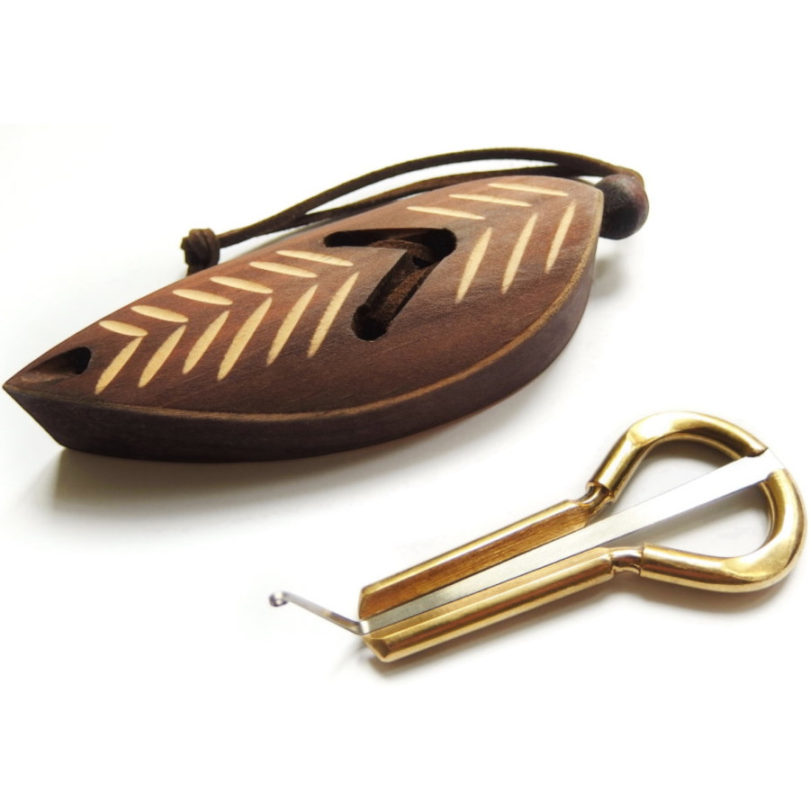 Jaw Harp - Altai Khomus by Pavel Potkin with Dark Wooden Case (Jew's Harp / Mouth Harp / Vargan / Khomuz) - Jaw Harp - Altai Khomus by Pavel Potkin with Dark Wooden Case (Jew's Harp / Mouth Harp / Vargan / Khomuz)
