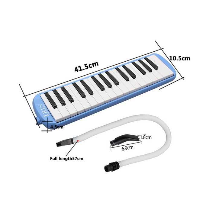 Melodica in case (reed-based wind instrument) Blue 32 - Melodica in case (reed-based wind instrument) Blue 32