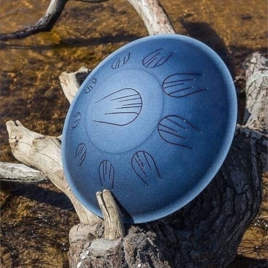 Shamanic Tongue Drum Blue 15" (39 cm) - Shamanic Tongue Drum Blue 15" (39 cm)