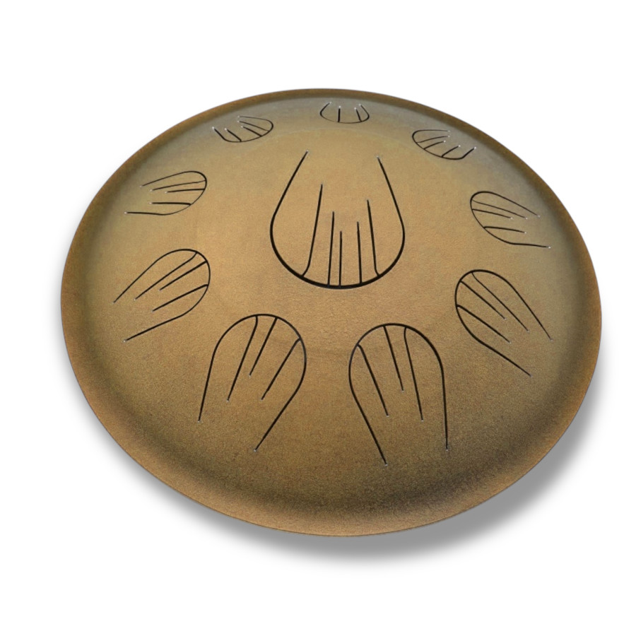 Shamanic Tongue Drum Gold 15" (39 cm) - Shamanic Tongue Drum Gold 15" (39 cm)