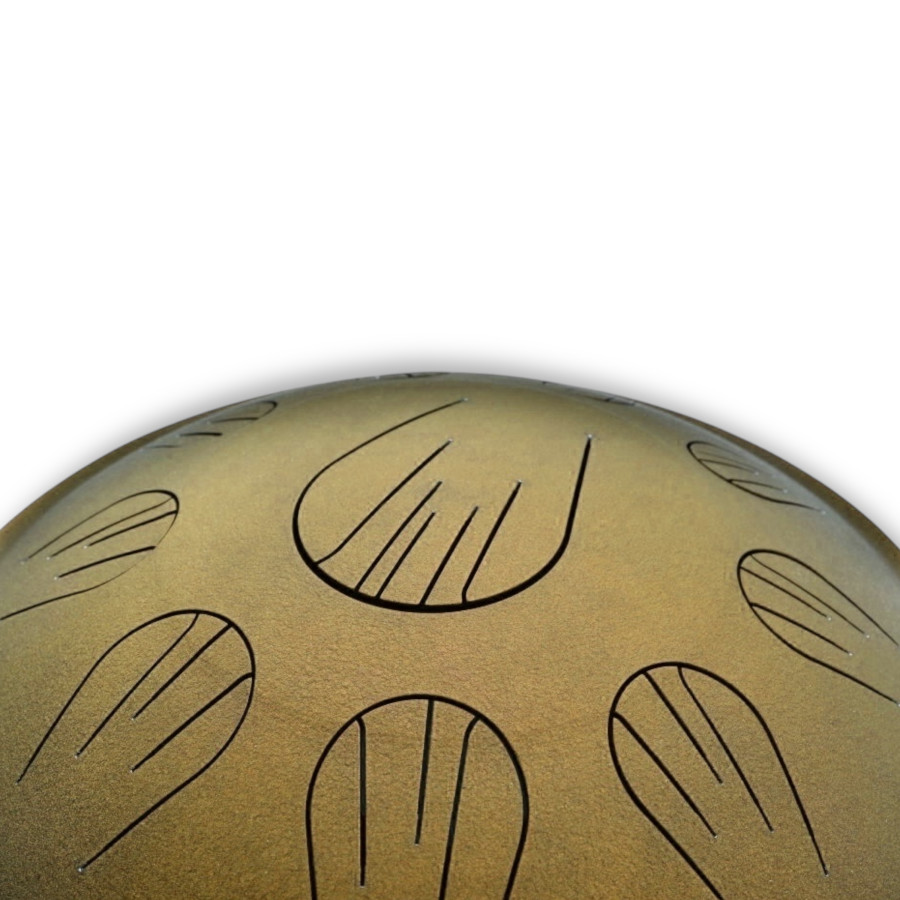 Shamanic Tongue Drum Gold 15" (39 cm) - Shamanic Tongue Drum Gold 15" (39 cm)