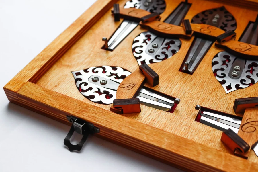 Jaw Harp Diatonic Set by Dmitry Glazyrin "Fairy Tale" in Wooden Case (Jew's Harp / Mouth Harp / Vargan / Khomuz / Khomus) - Jaw Harp Diatonic Set by Dmitry Glazyrin "Fairy Tale" in Wooden Case (Jew's Harp / Mouth Harp / Vargan / Khomuz / Khomus)