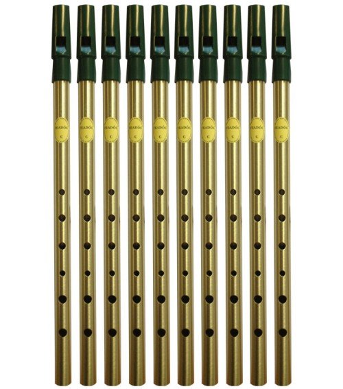 Feadóg Tin whistle Brass C Gold - Feadóg Tin whistle Brass C Gold