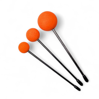 Flumi Stick - Rubber Gong Friction Mallet, Orange Flumi Stick - Rubber Gong Friction Mallet, Orange