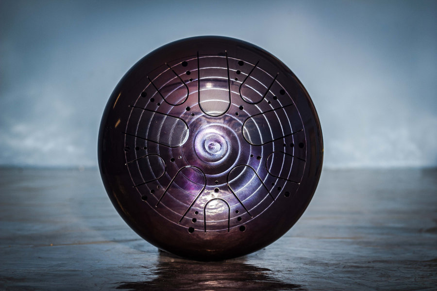 Tank Drum Kosmosky 12" (30 cm) KSY-31 "Mirror spiral" D minor Pentatonic - Tank Drum Kosmosky 12" (30 cm) KSY-31 "Mirror spiral" D minor Pentatonic