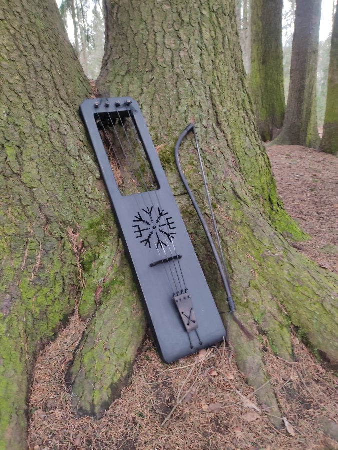 Talharpa Alric Bass 5 (Taglharpa) Scandinavian lyre - Talharpa Alric Bass 5 (Taglharpa) Scandinavian lyre