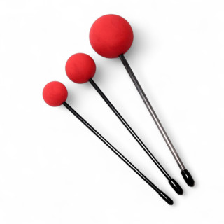 Flumi Stick - Rubber Gong Friction Mallet, Red Flumi Stick - Rubber Gong Friction Mallet, Red