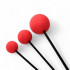 Flumi Stick - Rubber Gong Friction Mallet, Red - Flumi Stick - Rubber Gong Friction Mallet, Red
