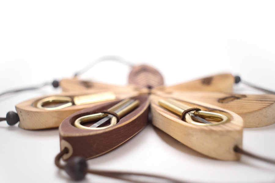 Jaw Harp Dark Case "Leaf" - Jaw Harp Dark Case "Leaf"