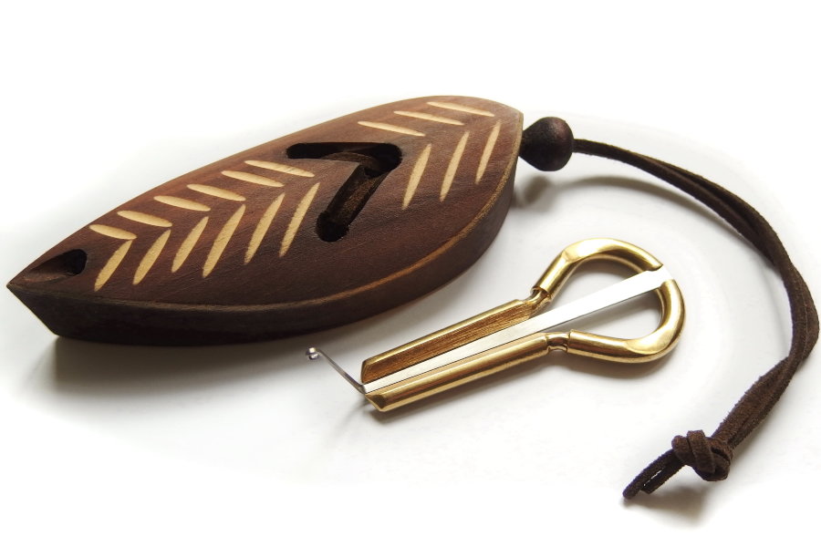 Jaw Harp Dark Case "Leaf" - Jaw Harp Dark Case "Leaf"