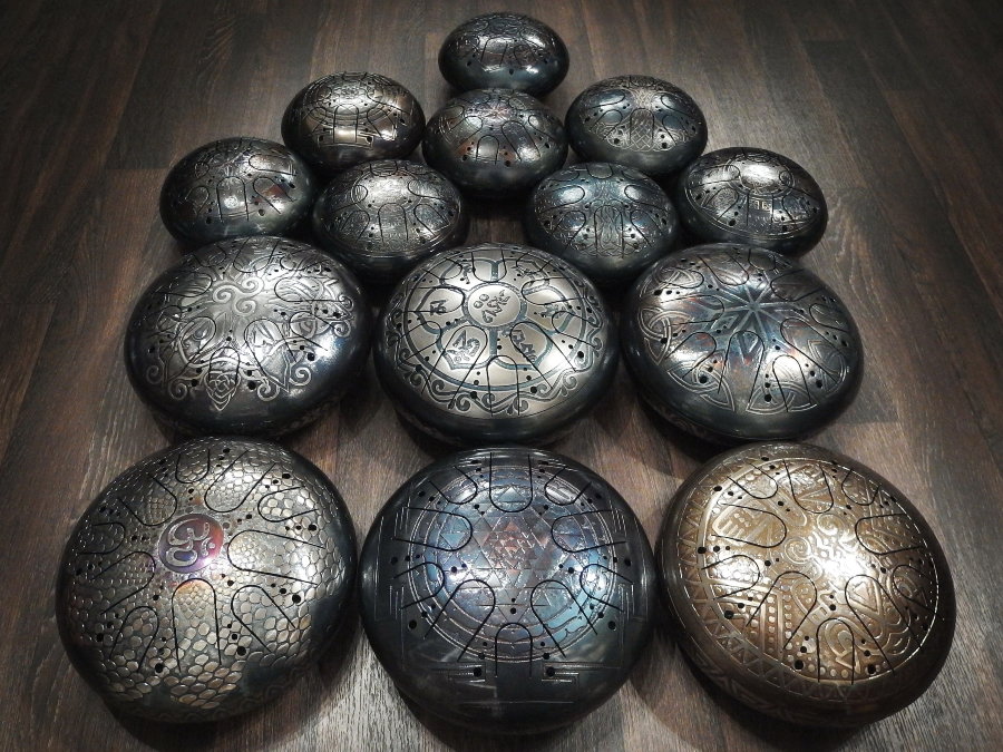 Tank Drum Kosmosky 9" ( 22 cm) KSY-102 "Owl" Pygmy C minor - Tank Drum Kosmosky 9" ( 22 cm) KSY-102 "Owl" Pygmy C minor