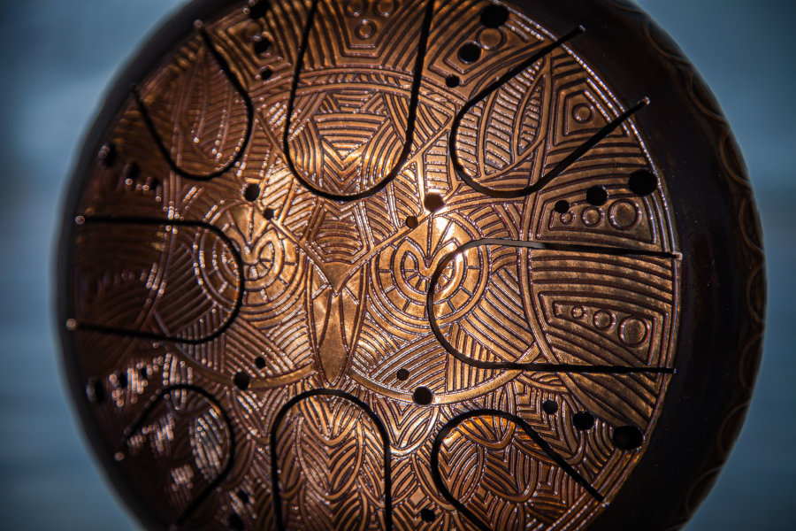 Tank Drum Kosmosky 9" ( 22 cm) KSY-102 "Owl" Pygmy C minor - Tank Drum Kosmosky 9" ( 22 cm) KSY-102 "Owl" Pygmy C minor