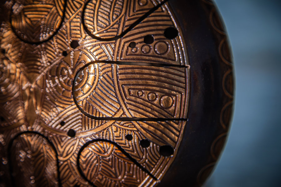 Tank Drum Kosmosky 9" ( 22 cm) KSY-102 "Owl" Pygmy C minor - Tank Drum Kosmosky 9" ( 22 cm) KSY-102 "Owl" Pygmy C minor