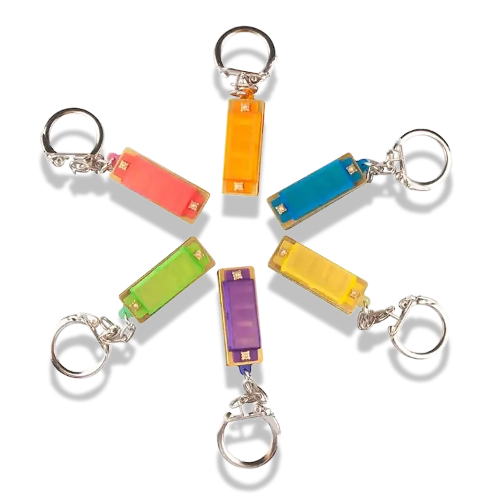 Harmonica Rainbow Mini Keychain - Harmonica Rainbow Mini Keychain