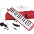 Melodica in case (reed-based wind instrument) Red 32 - Melodica in case (reed-based wind instrument) Red 32