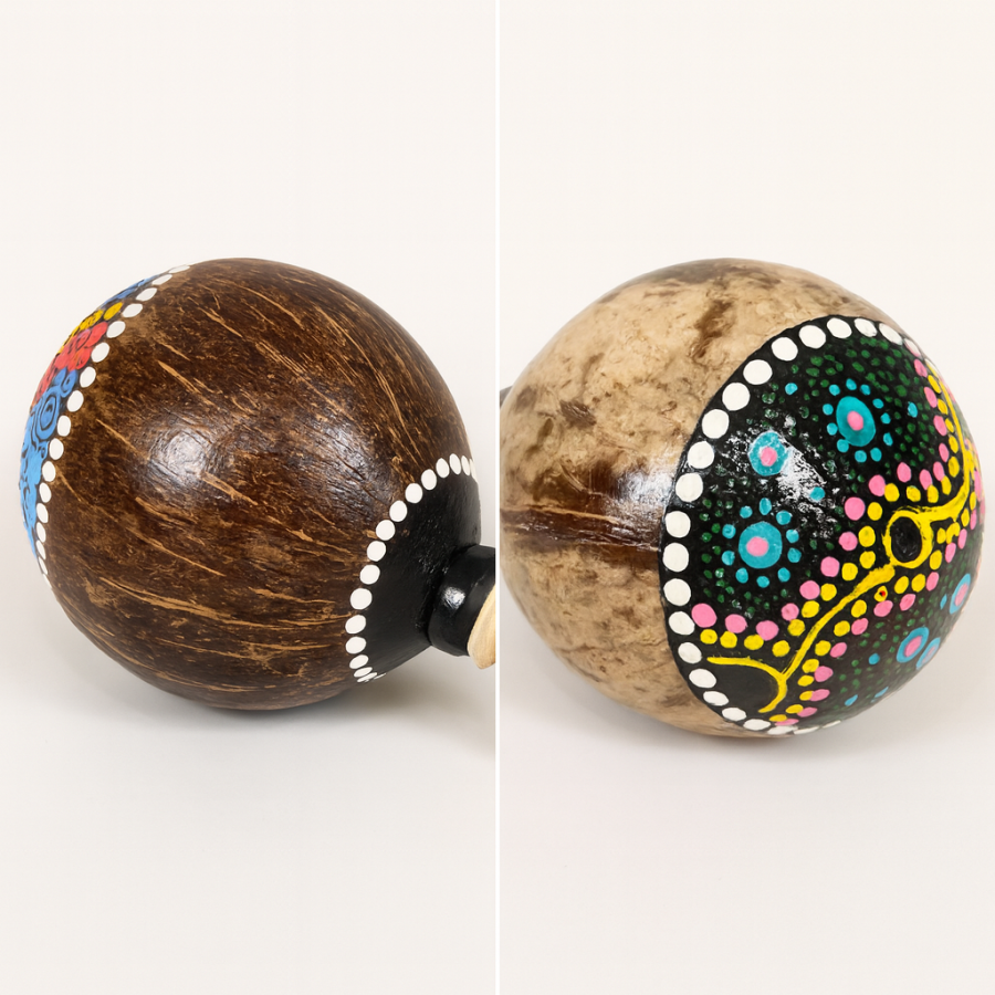 Shamanic Coconut Maracas / Shaker - Shamanic Coconut Maracas / Shaker