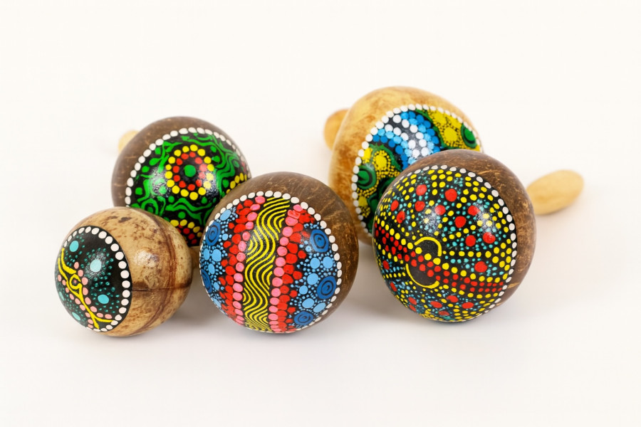 Shamanic Coconut Maracas / Shaker - Shamanic Coconut Maracas / Shaker