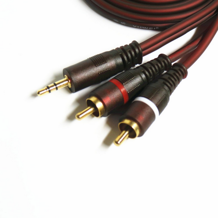 Audio Cable 3.5 Jack - 2 RCA 1.5 m - Audio Cable 3.5 Jack - 2 RCA 1.5 m