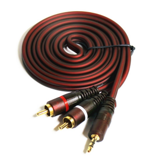 Audio Cable 3.5 Jack - 2 RCA 1.5 m