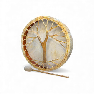 Shamanic Drum Siberian Wooden Handle 20" (50cm)