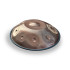 Handpan Shamanic F#2 Low Nordlys 9 + 6 Notes, Stainless Steel - Handpan Shamanic F#2 Low Nordlys 9 + 6 Notes, Stainless Steel