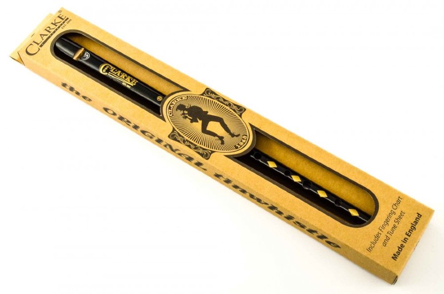 Tin Whistle Clarke Original in D Black - Tin Whistle Clarke Original in D Black