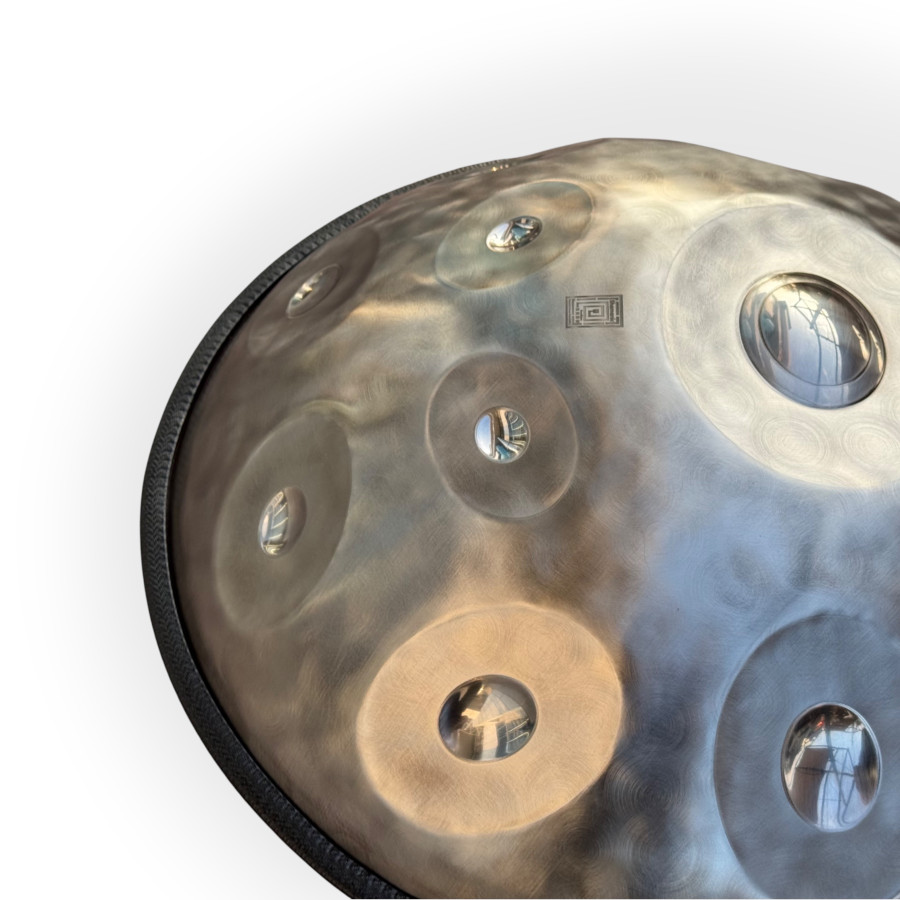 Handpan Shamanic - D Kurd 11 Notes Silver - Handpan Shamanic - D Kurd 11 Notes Silver