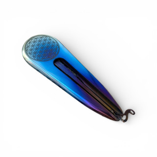 ​Jaw Harp Titanium "Flower of Life" (Jew's Harp / Mouth Harp / Vargan / Khomuz / Khomus)
