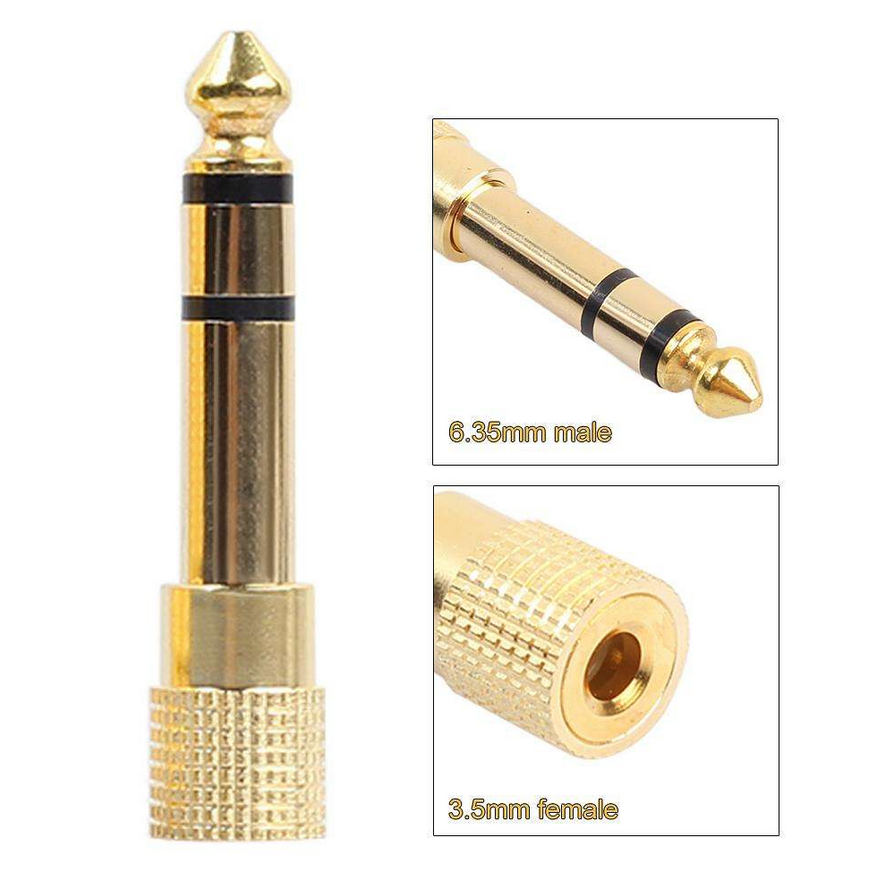 Adapter 3.5 Jack - 6.3 Jack (Stereo Plug) - Adapter 3.5 Jack - 6.3 Jack (Stereo Plug)