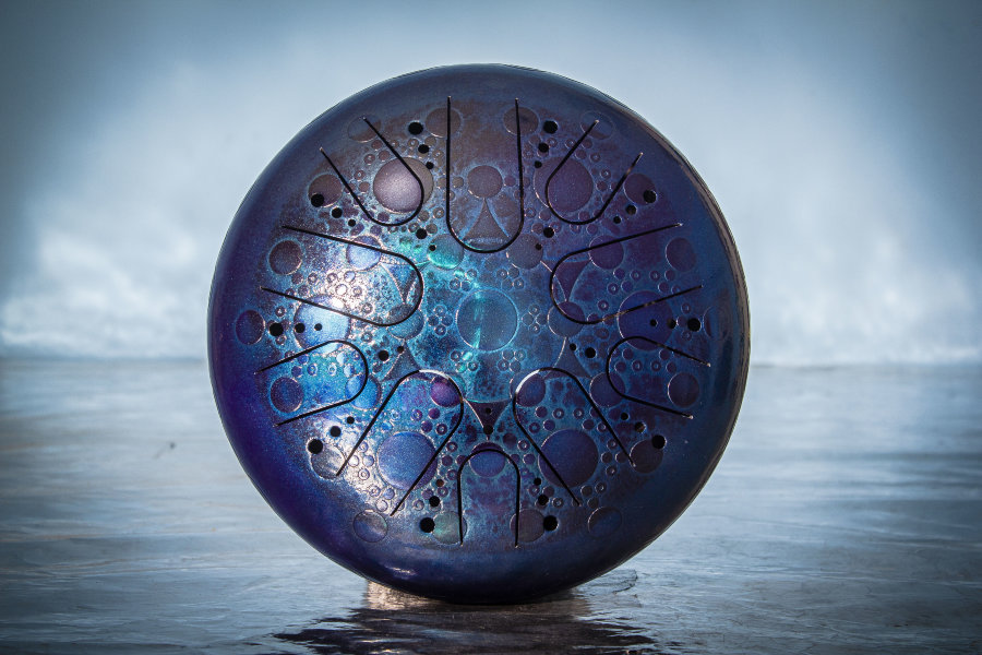 Tank Drum Kosmosky 12" (30 cm) KSY-5 "Circles on fields" B minor - Tank Drum Kosmosky 12" (30 cm) KSY-5 "Circles on fields" B minor